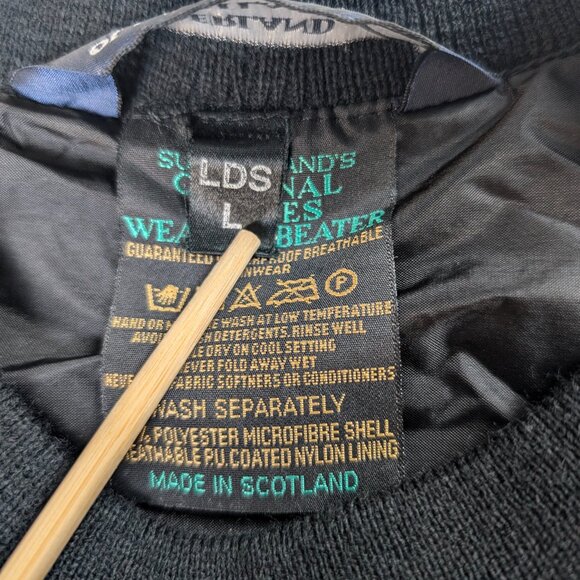 EUC - SUNDERLAND of SCOTLAND Golf Pullover Weatherbeater Waterproof Women's sz L - Picture 2 of 13